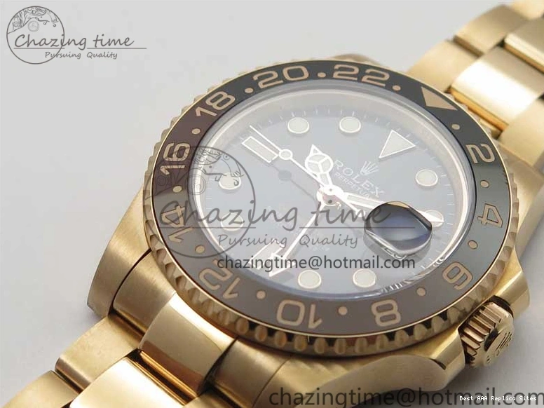 AAA Replica Watches CHNR Comfortable A 1:1 on 316L Master Steel 126715 Black Dial 2961 Brown Best Bracelet Edition Ceramic GMT Black GMF II RG 0123